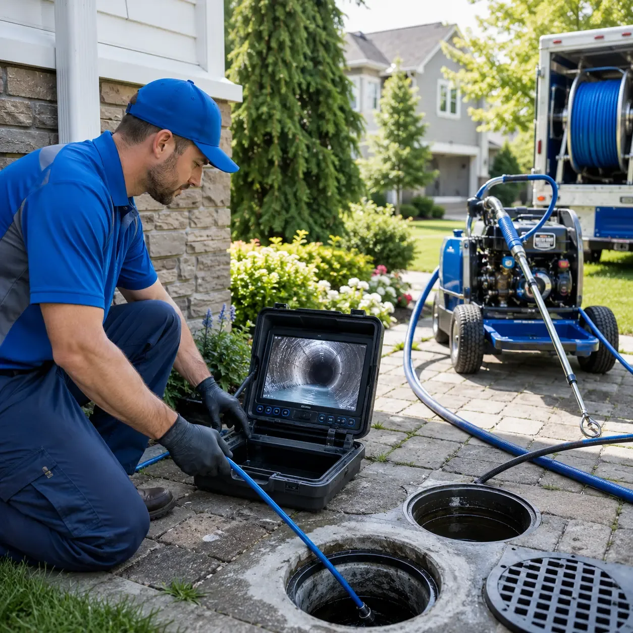 Outdoor drain cleaning professionals serving Hampshire, IL